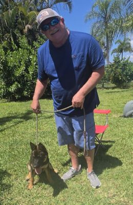 1903
PUPPY SASHA WITH NEW DAD RFEESE DOG 1903
