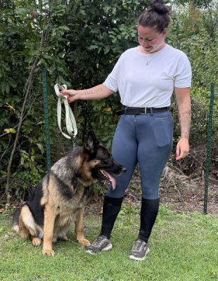 1874
BUDDY WITH NEW MOM LARA DOG 1874
