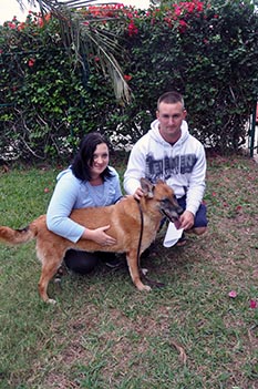 GINNY WITH NEW MOM KHRYSTYNA AND DAD JEREMY DOG 518 ALL TIME
