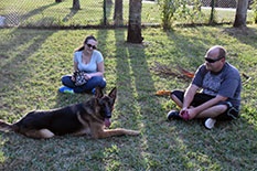 HANS WITH DAD CHRIS AND MOM AMANDA DOG 678
