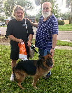 DAKOTA WITH NEW MOM BERYL AND DAD GLEN  DOG 846
