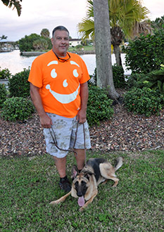 DIESEL WITH NEW DAD JOHN DOG 642
