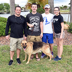 ODIN WITH DAD RYAN LAUREN STEPHEN AND SPENCER DOG 688
