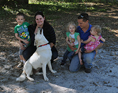 SNOWFLAKE WITH MOM BRANDY, DAD DOUG AND WILLIAM LEXI AND JAMIE DOG 550
