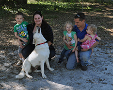 SNOWFLAKE WITH MOM BRANDY, DAD DOUG AND WILLIAM LEXI AND JAMIE DOG 550
