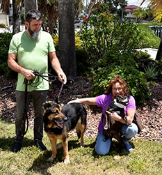 WALLY WITH MOM ANGIE AND DAD CAL WITH BRO TOBIE DOG 696
