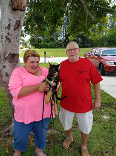 PUPPY LT GREEN WITH MOM TAMMY AND DAD JEFF DOG 714
