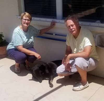 JET WITH NEW DAD GEORGE AND MOM SHARON DOG 869
Keywords: dog 869
