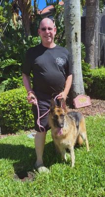 NALA WITH HER NEW DAD NORM DOG 1359
Keywords: 1358