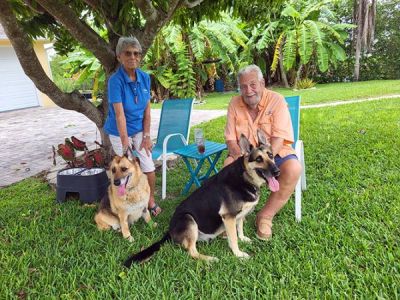 KIMMY AKA BELLA 7 WITH NEW MOM JUDY AND DAD PAUL AND NEW BRO BANDIT DOG 1366
Keywords: 1366