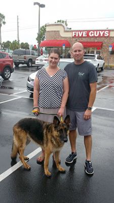 LANCE WITH JAMES AND TAMMY DOG 586 
