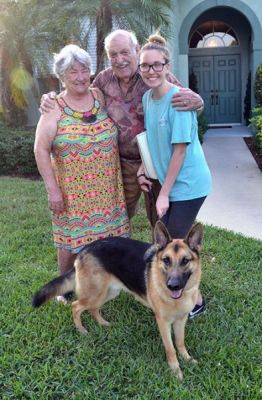 BALOO WITH NEW MOM ANGEL AND GRANDPARENTS DOG 803
