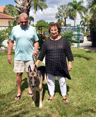 MAX 10 AND HIS NEW DAD RICHARD AND MOM JOANN  DOG 834
