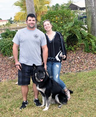 OREO WITH NEW MOM CHERYL AND DAD FRANCISCO DOG 751
