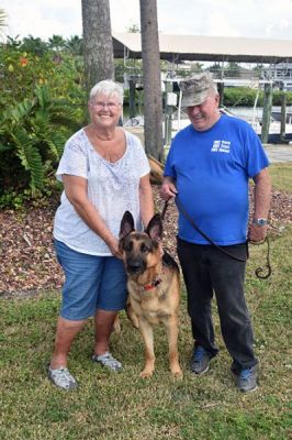 RINGO WITH NEW DAD STAN AND MOM SHARON DOG 753
