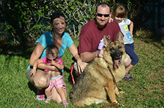 SHIEKRAS NEW FAMILY JOHN, AMY MICHAELA AND SISTER DOG 499 ALL TIME  
